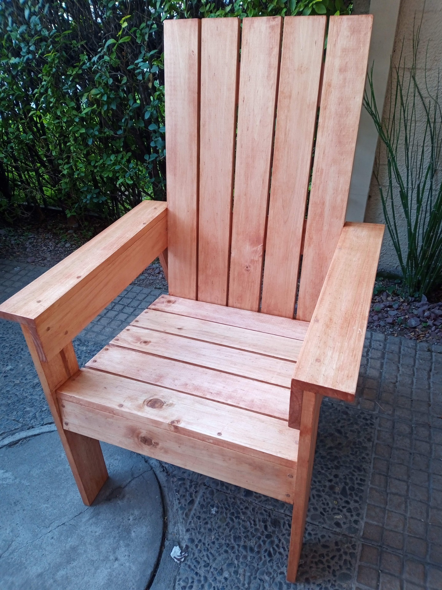 Silla de terraza con apoyabrazos